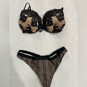 Vintage Victorias Secret Dream Angels Rhinestone Bra Set